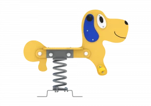 Balancín muelle perro azul oscuro