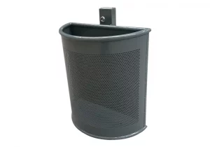 Papelera de Pared Semicircular DUMUPA-12 en Acero Galvanizado