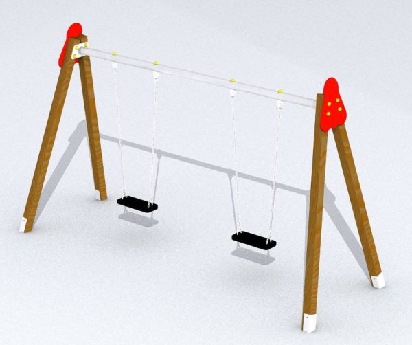 Columpio 2 asientos para parques infantiles