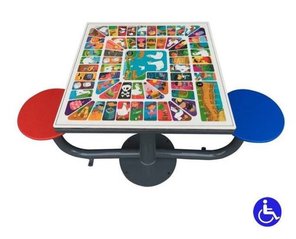 Juegos de mesa exterior adaptados para parques inclusivos
