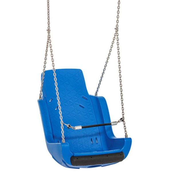 Asiento Columpio Inclusivo con cadenas y cinturón de seguridad