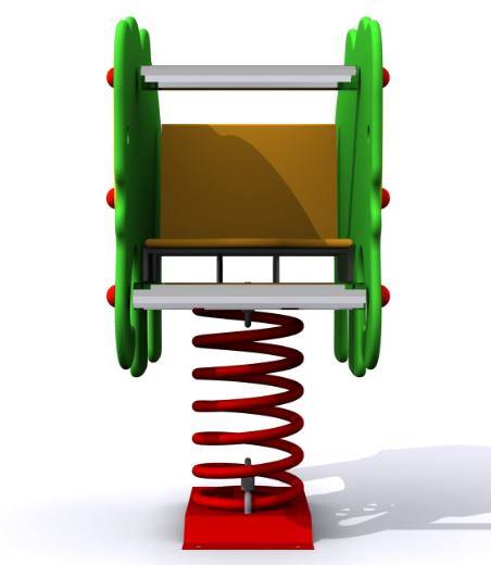 Balancines infantiles adaptados. Modelo Muelle El Elefante Adaptado - Imagen 2