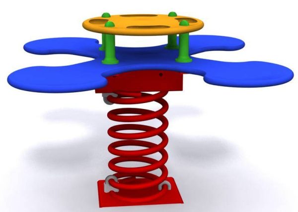 Balancines múltiples. Muelle infantil 4 plazas Modelo La Flor