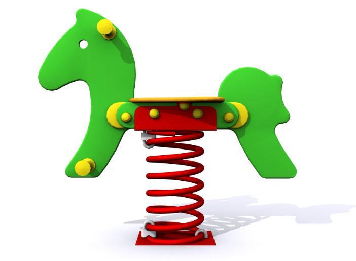 Muelle El Pony. Balancín para parques infantiles de exterior - Imagen 3