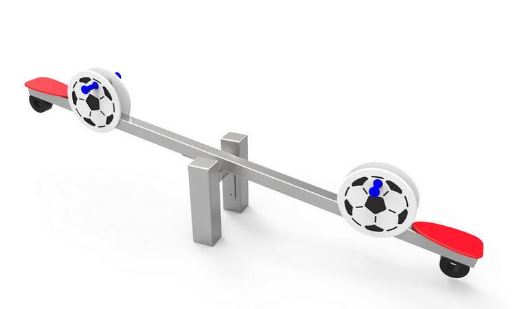 Balancín Sport Metálico 2 plazas para parques infantiles