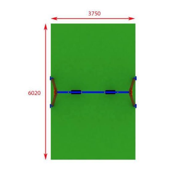 Columpio 2 asientos para parques infantiles - Imagen 4