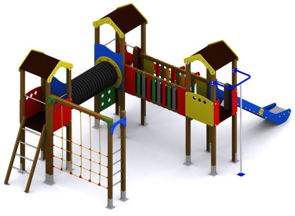 Conjunto de juegos infantiles modulares. Modelo Narcea - Imagen 2