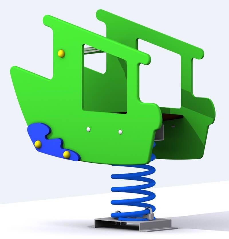Muelles infantiles doble panel. Modelo El Barquito