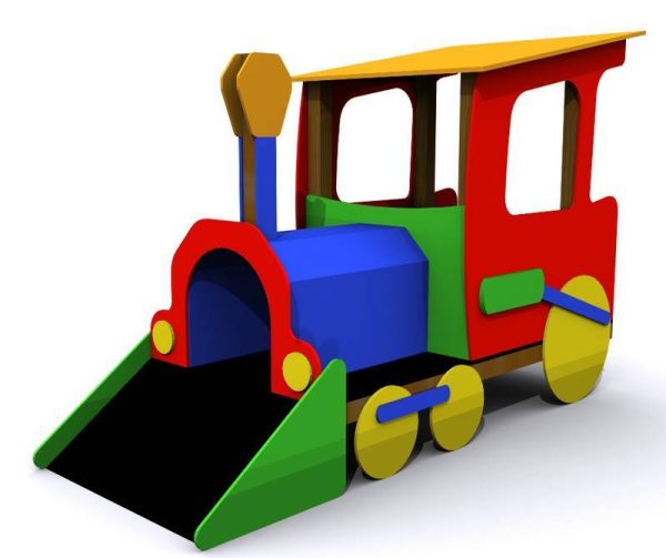 Juegos para parques infantiles. Tren Minero
