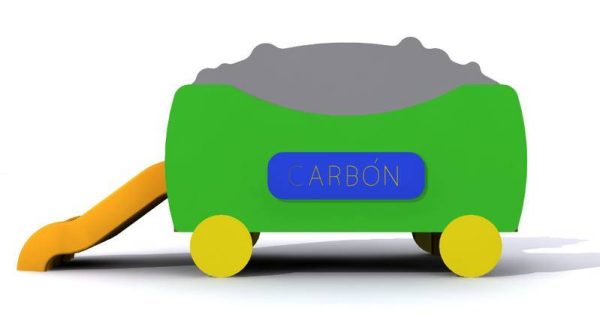 Juego parque infantil Vagón con Tobogán - Imagen 3