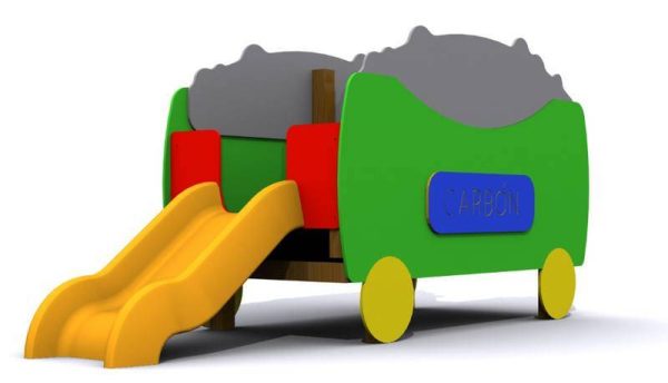 Juego parque infantil Vagón con Tobogán