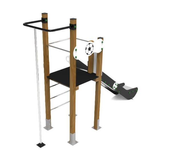 Torre Tobogán para parques infantiles. Maxi Torre FÚTBOL - Imagen 2