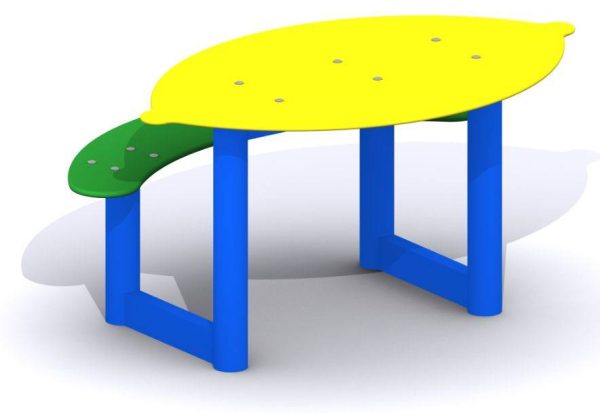 Mesita infantil para guarderías, parques y jardines. Modelo Limón - Imagen 3