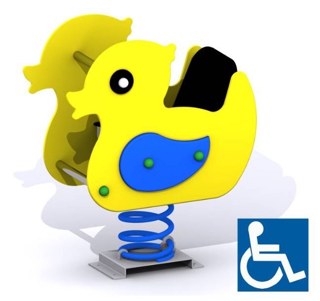 Muelle infantil doble panel El Patito Adaptado - Imagen 2