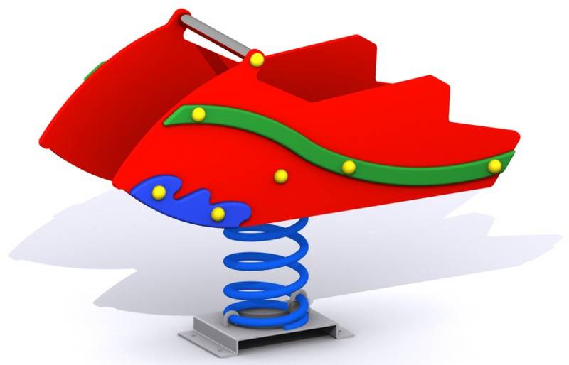 Muelle infantil de doble panel La Moto Acuática