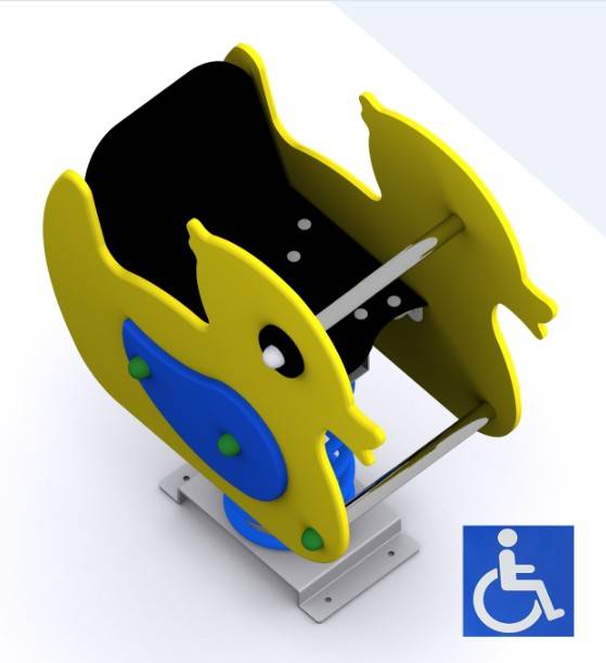 Muelle infantil doble panel El Patito Adaptado - Imagen 3