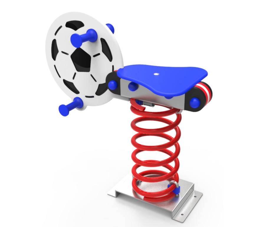 Muelle Simple Fútbol. Muelles para parques infantiles.
