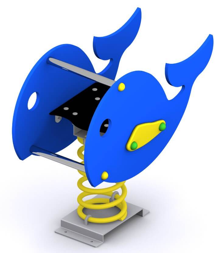 Muelles de doble panel para parques infantiles. La Ballena - Imagen 3