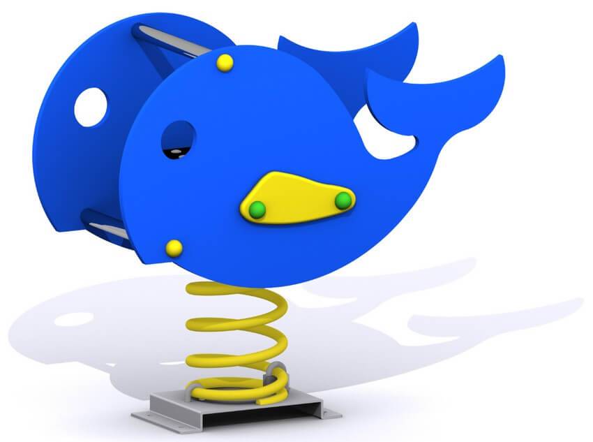 Muelles de doble panel para parques infantiles. La Ballena