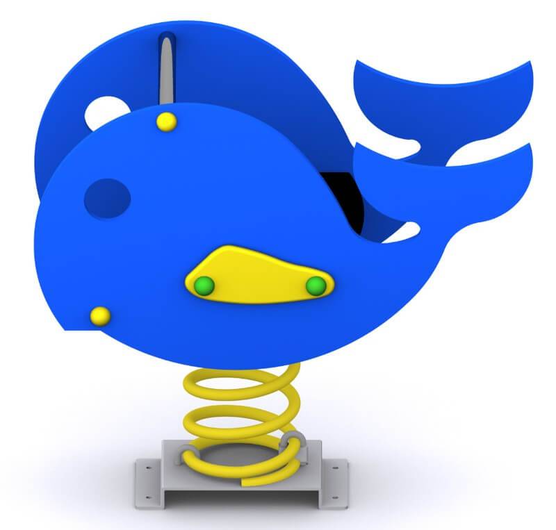 Muelles de doble panel para parques infantiles. La Ballena - Imagen 2