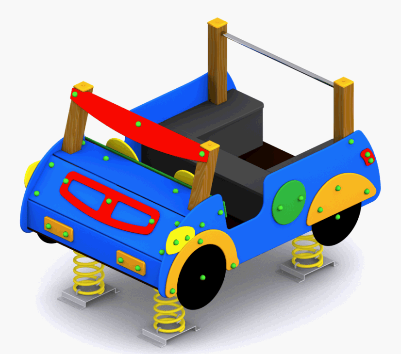 Muelle infantil Ranger Todoterreno. Muelle para parques infantiles