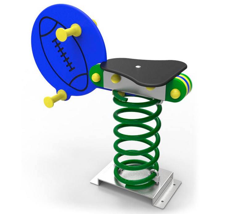 Muelle infantil Rugby. Muelle individual para parques infantiles.