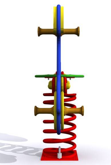 Muelles para parques infantiles. Muelle infantil La Moto - Imagen 2