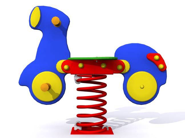 Muelles para parques infantiles. Muelle infantil La Moto - Imagen 3