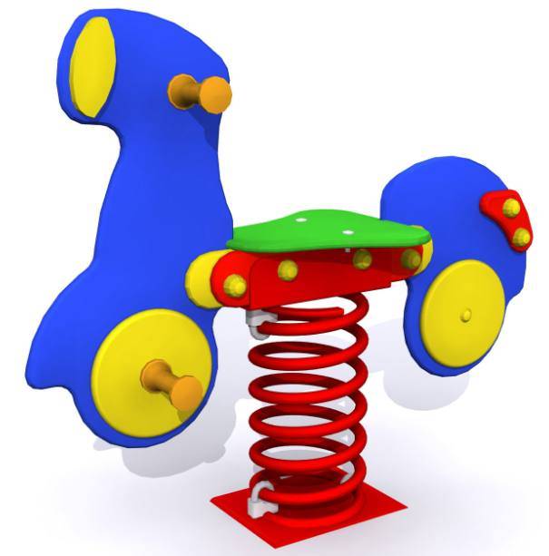 Muelles para parques infantiles. Muelle infantil La Moto