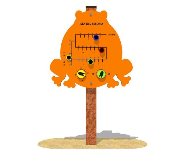Panel de juego lúdico Isla del Tesoro