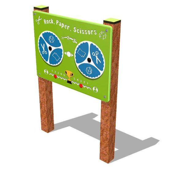 Panel de juegos para parques Piedra, Papel o Tijera