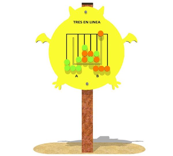 Panel de juego lúdico para parques infantiles Tres en Línea - Imagen 2