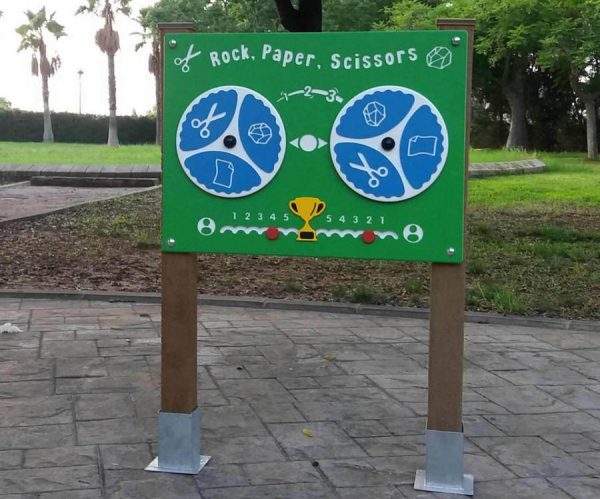 Panel de juegos para parques Piedra, Papel o Tijera - Imagen 2