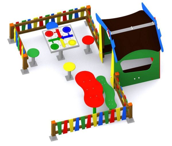 Parque infantil para guarderías. Conjunto Casita Pirineo - Imagen 2