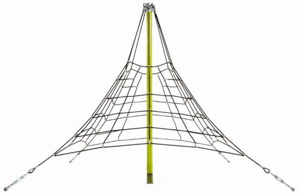 Trepa Pirámide de cuerdas para parques infantiles