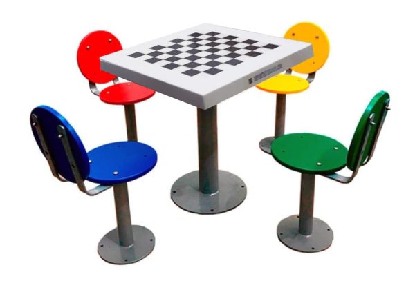 Mesa Ajedrez exterior MAVIA4R (para niños)