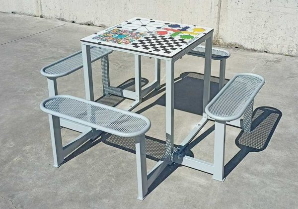 Juego de Mesa exterior MMCCG4 (modelo Forte con tablero compacto, antivandálico) - Imagen 9