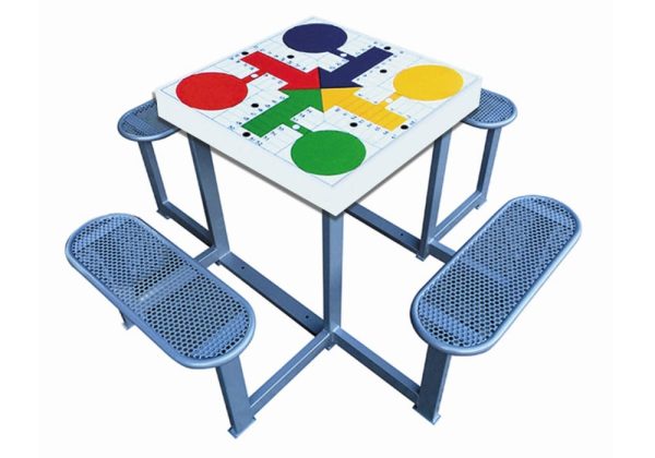 Mesa Parchís MPVCG4 (antivandálica con 4 bancos)