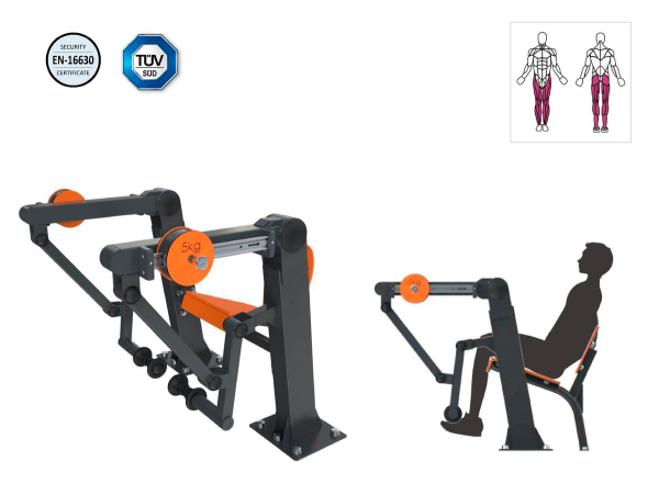 Máquina de Elevación de Piernas exterior DU-HK-3902 (Leg Raise) - Imagen 3