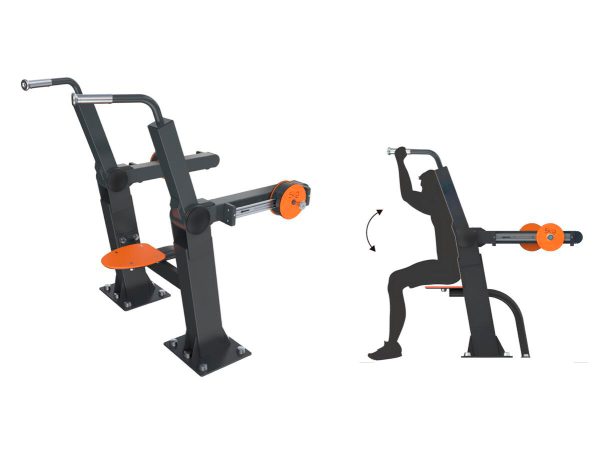 Máquina Crunch Abdominal exterior DU-HK-3901 (Ab Crunch) - Imagen 3