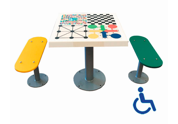 Mesa Multijuegos exterior MMVIB2 (para parques infantiles)