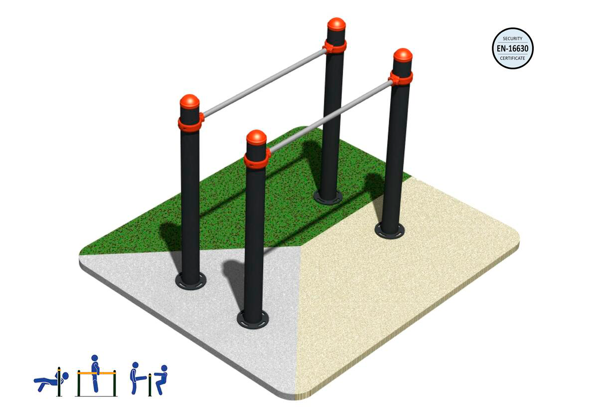 Barras Paralelas Calistenia DUCP-2002 - Imagen 2