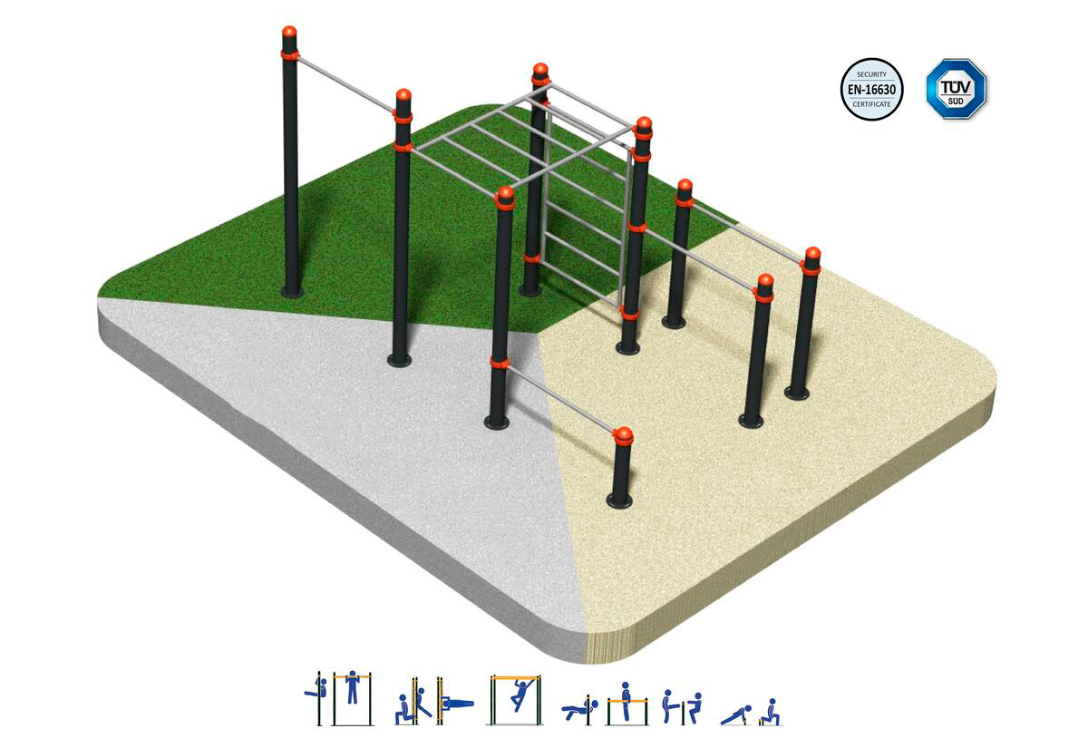 Conjunto Calistenia exterior DUCG-2001 - Imagen 4
