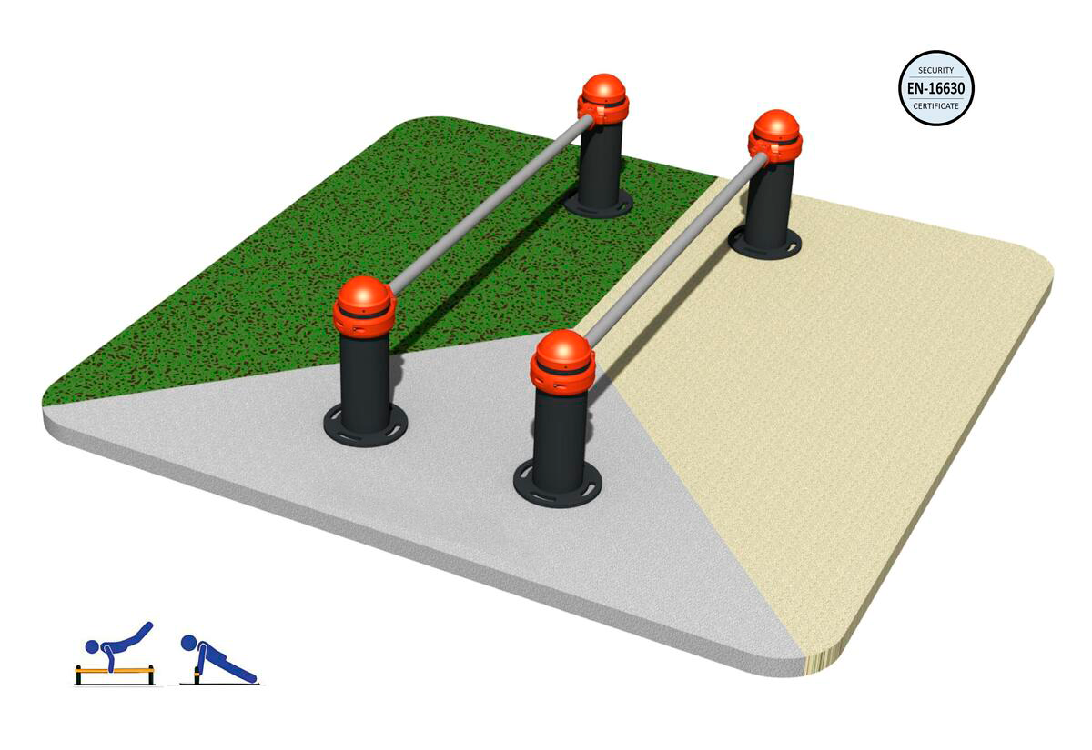 Paralelas Bajas Calistenia DUCP-2001 - Imagen 2