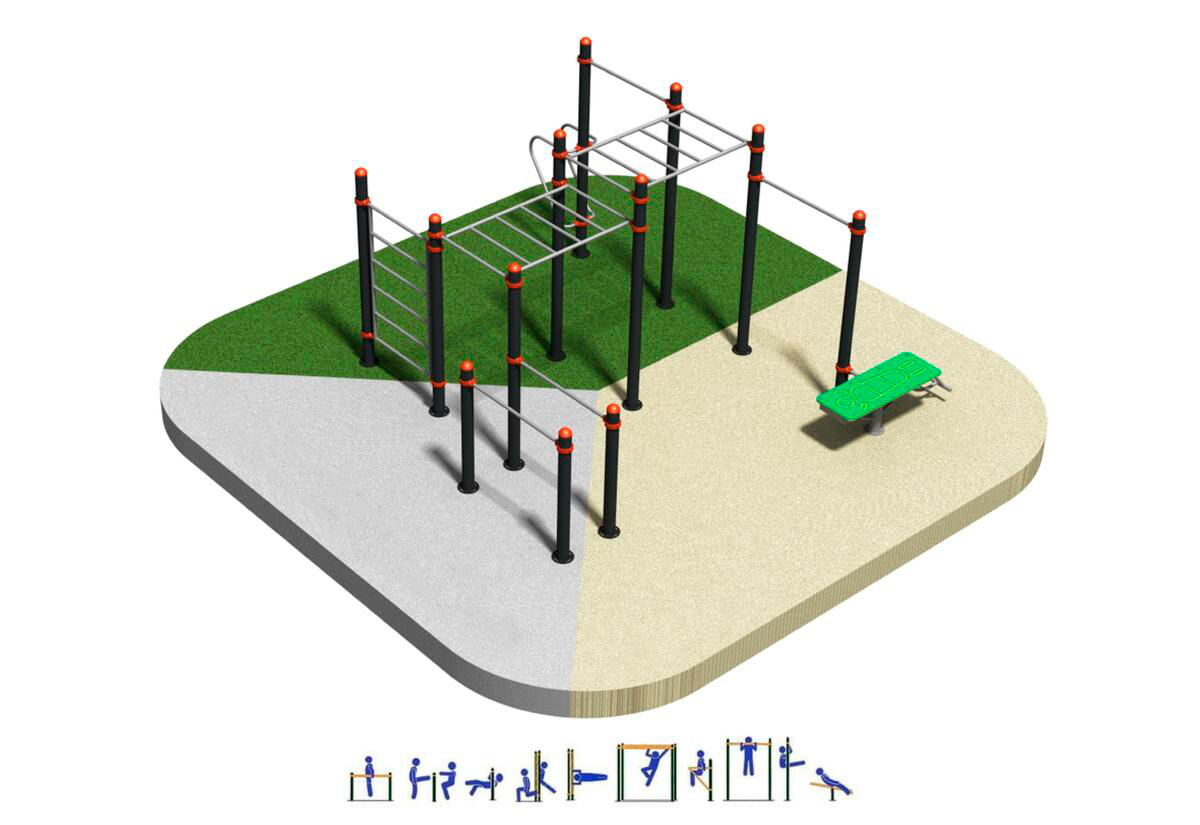 Equipamiento Workout DUCG-2011 (Calistenia) - Imagen 2