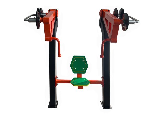 Máquina de musculación outdoor con pesas  DUMF07 (Press de Pecho)