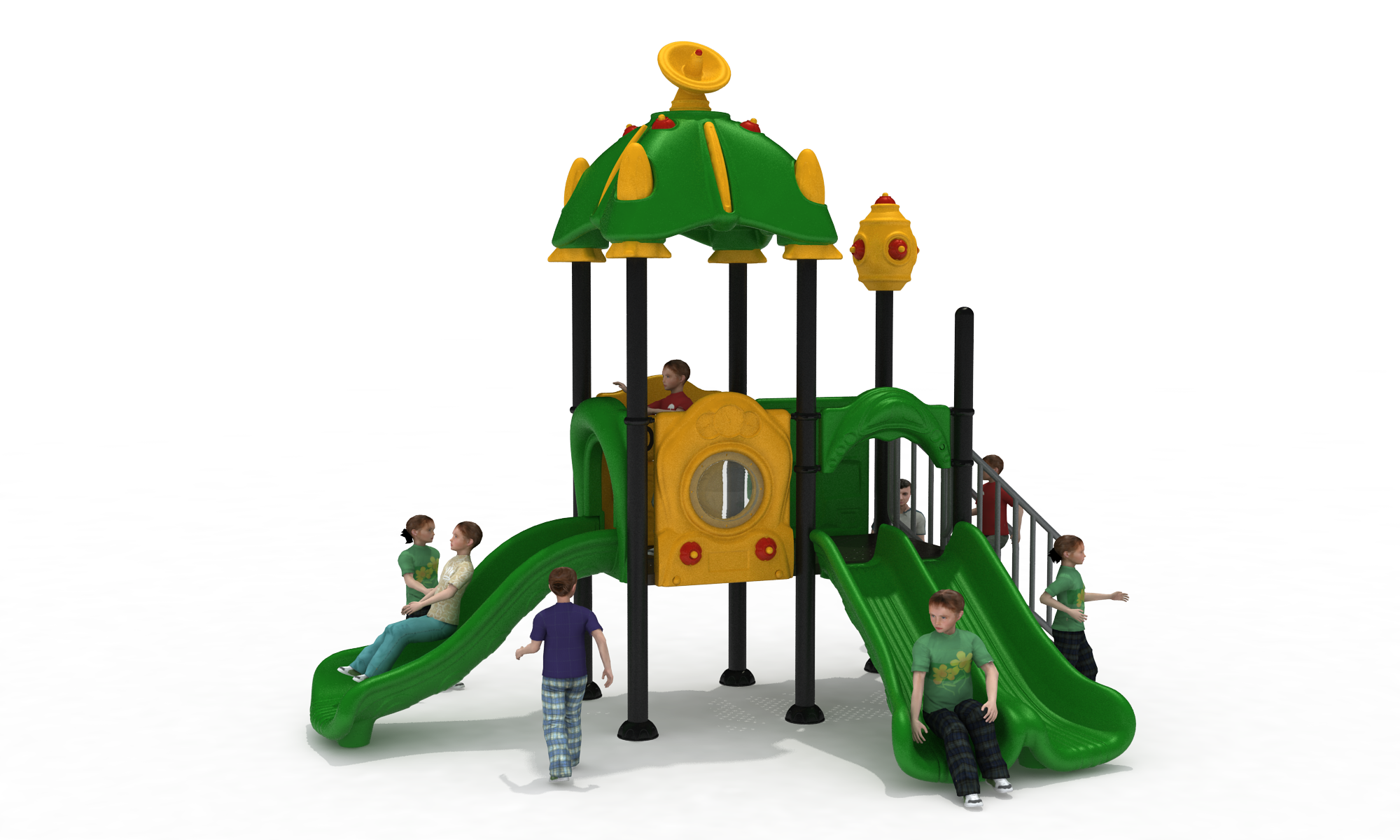 Torre triple tobogán TDU-003 VITAS