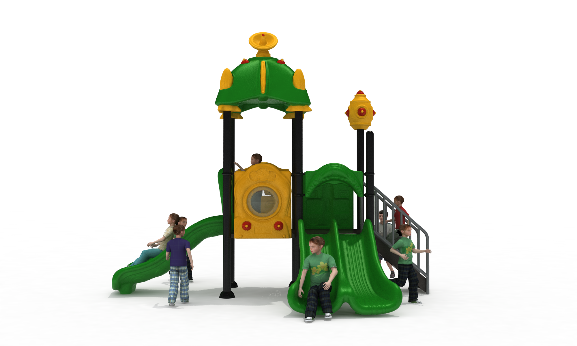 Torre triple tobogán TDU-003 VITAS - Imagen 2