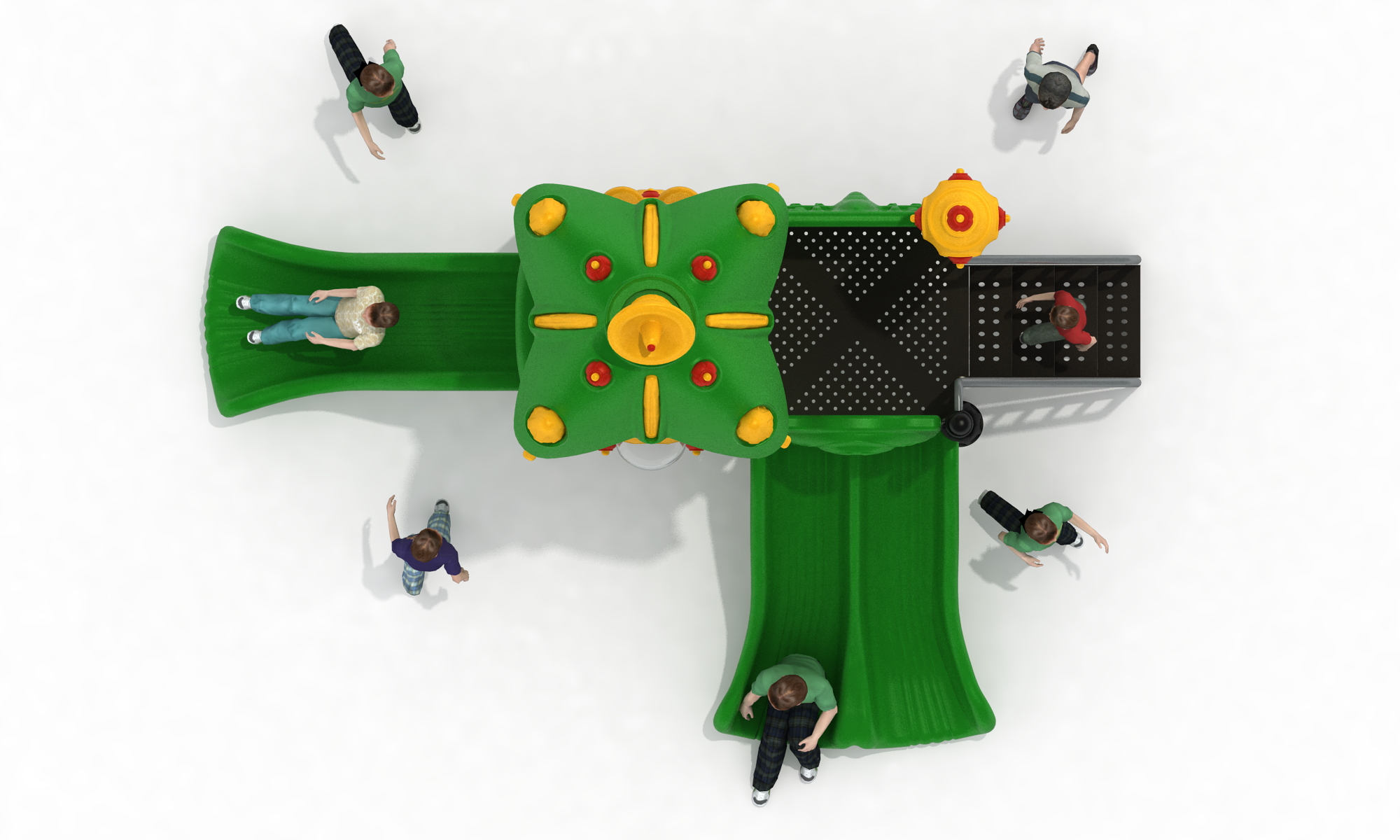 Torre triple tobogán TDU-003 VITAS - Imagen 3