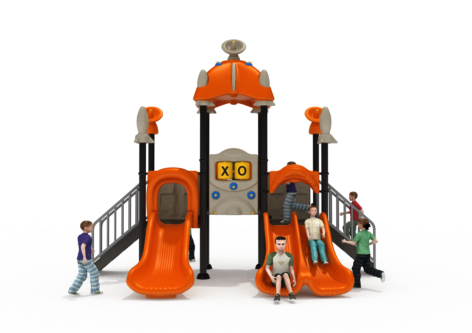 Torre triple tobogán TTDU-004 VITAS - Imagen 2